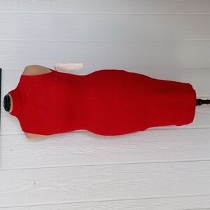 NWT MICA red party dress red turtleneck petite